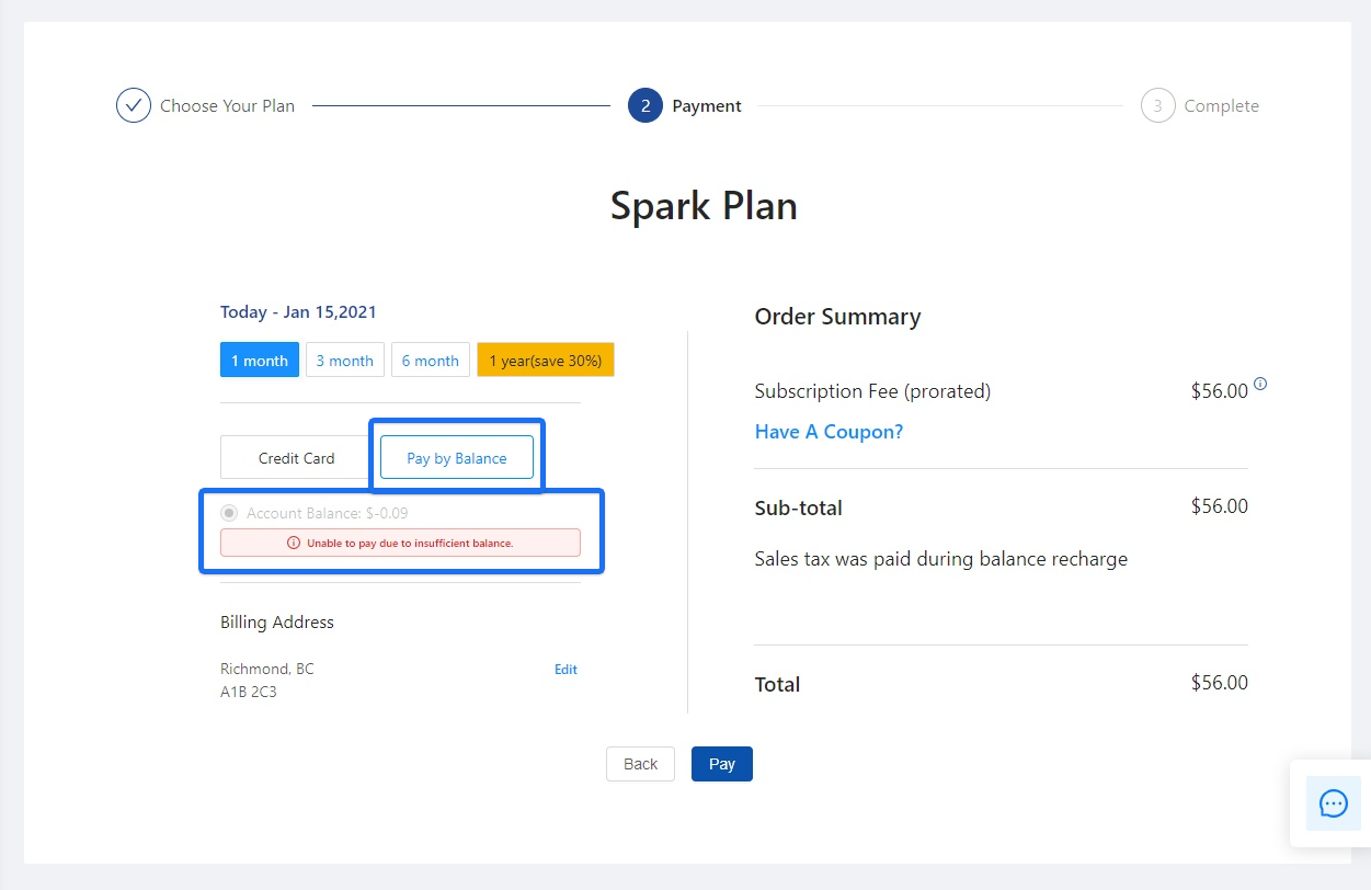 Billing Overview My GoodReal Tech